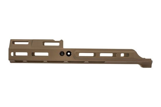 Kinetic Development Group flat dark earth MREX MK2 extends 4.25" past the receiver of your SCAR.